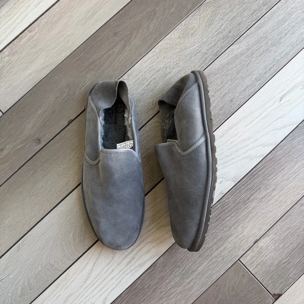 UGG Kenton slippers in a gray suede color (Men’s)